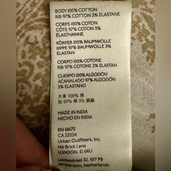 We The Free Cream and Tan Blouse - Picture 7 of 8